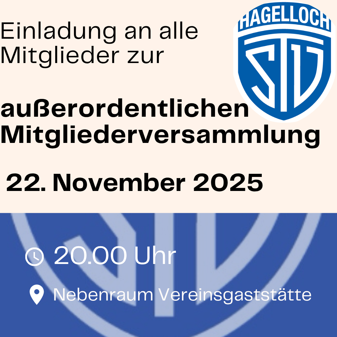 Einladung zur außerordentlichen Mitgliederversammlung