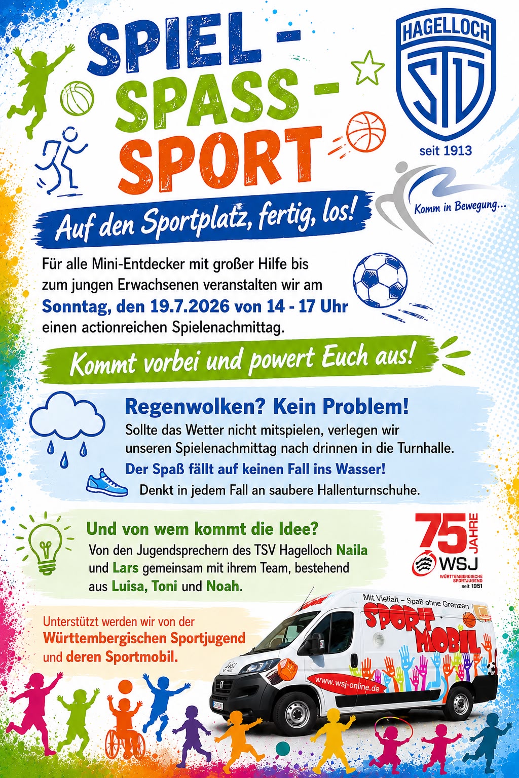 Einladung zu „Spiel-Spass-Sport“